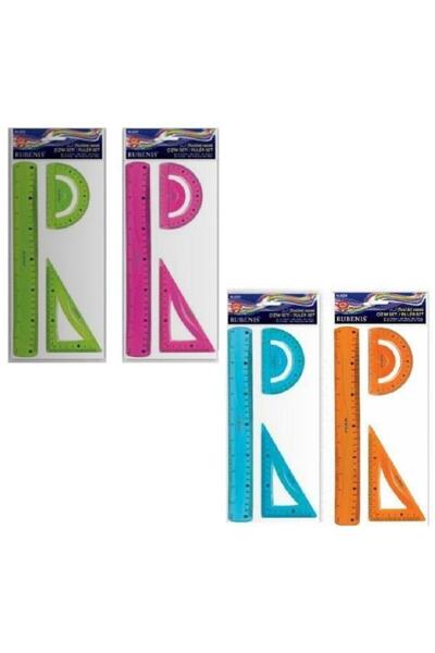 Rubenis Flexible Flexible Silicone (Unbreakable) Drawing Set Ruler Set