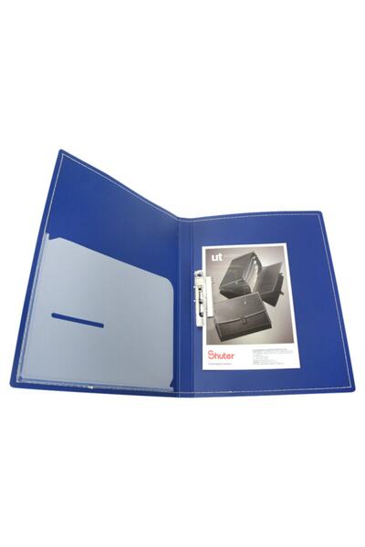 Umur Kırtasiye Shuter T1031 Tek Mekanizmalı A4 Sıkıştırmalı Dosya - Mavi