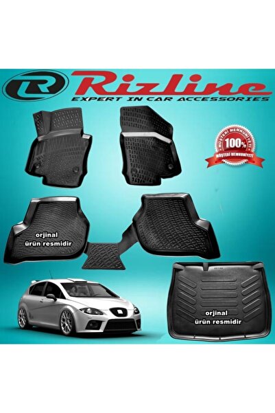 Rizline Seat Leon 3d Paspas+bagaj Havuzu Siyah Hb 2006-2012 Arası