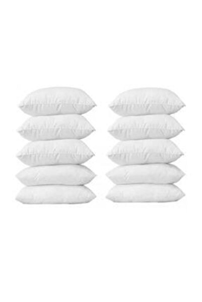 Mutlu Çeyiz White 10 Pieces Cotton Zippered Pillow Lining Case