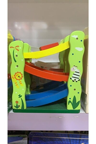 Wooden Toys Eğitici 3lü Ahşap Kaykay Araba Yolu