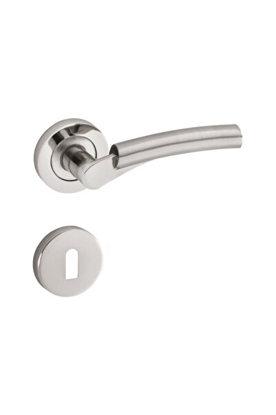 Sofuoğlu Mâner de ușă de toaletă rotundă din aluminiu-inoxidabil Batum / nich...