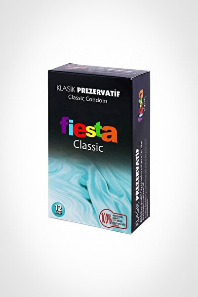 Fiesta Kondom Classic 12 Kutu Klasik Prezervatif