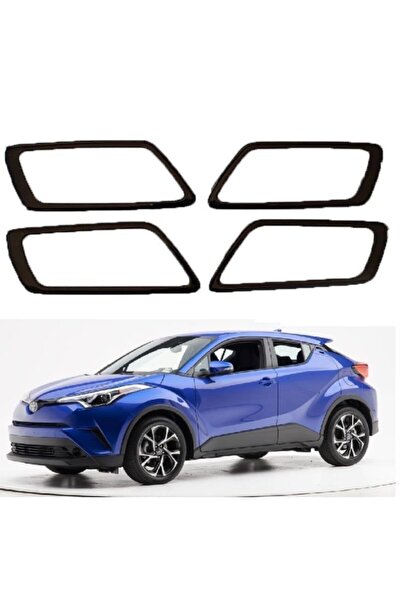 Genel Markalar TOYOTA C-HR İçin Uyumlu  İÇ KAPI AÇMA KOLU TİYANYUM SİYAH || C...