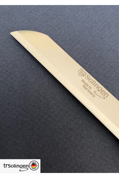 Solingen Set of 6 Serrated Marbled Purple Fruit and Vegetable Knives and Vertical Peeler