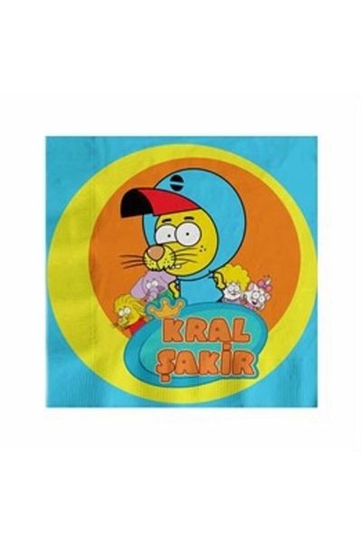 PapatyamPartiEvi Χαρτοπετσέτα Kral Şakir Action 33x33 cm 16 τεμάχια