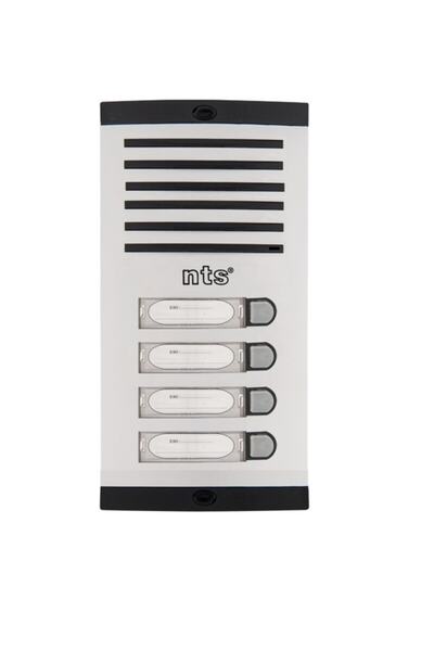 Nts Diafon Sesli Işıklı Fotoselli Tek Sıra 4lü Zil Butonu 4004