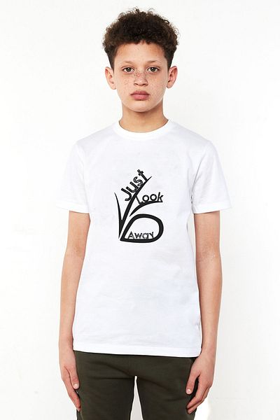 QIVI O serie de evenimente nefericite, doar uită-te departe, tricou alb imprimat unisex pentru copii