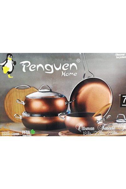 Penguen Hürrem Döküm Tencere Seti Granit 5 Parça