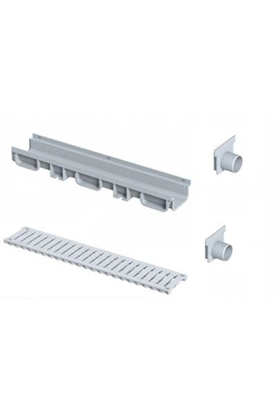 Maxiflow 130 X 500 mm Drenaj Kanalı Izgara Tapa (1 ADET İZGARA 1 ADET KANAL 2...