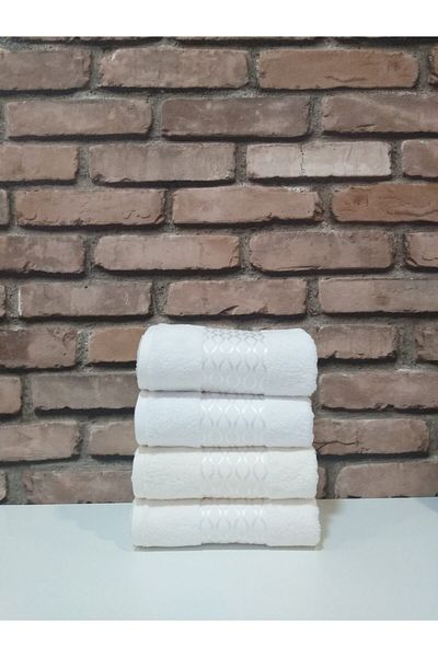 Özdilek Elissa 4-pack Πετσέτα Κρέμα Λευκή