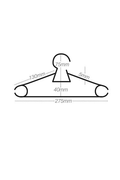 OMAK Greenleaves 6-Piece Children's Clothes Hanger