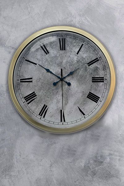 Kasva Concept Ceas de perete Kreter din metal antic de 40 cm