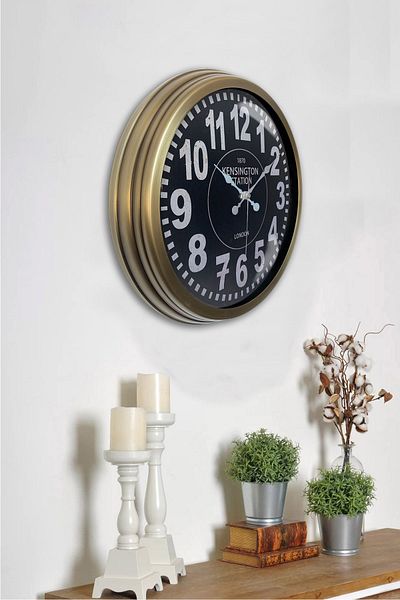 Kasva Concept Cadou 40 cm ceas de perete Kensington din metal antic
