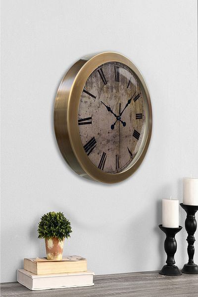 Kasva Concept Gift 36 cm Antique Metal Wall Clock