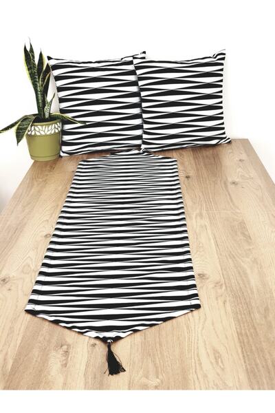 koçaktoptan Runner 40*140 Cm Table Cloth Patterned Jacquard Fabric