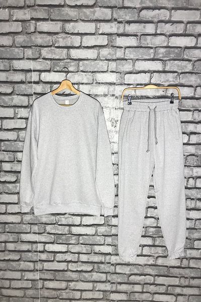Buğraterzimoda Σετ φόρμας με γκρι εμπριμέ