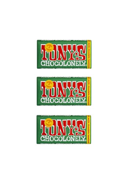 Tony's Chocolonely Fındıklı Sütlü Çikolata 180 Gr X 3