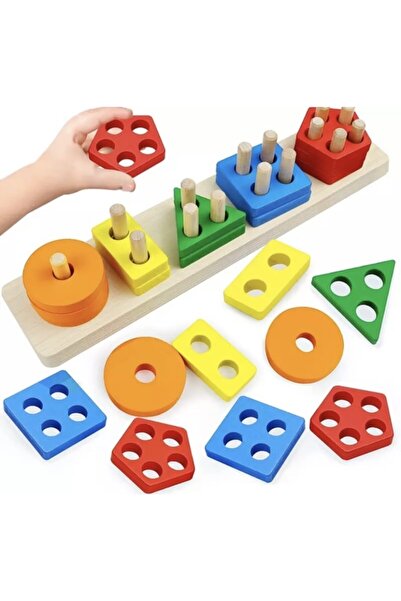 SAMTOYS Montessori Ahşap 5’li Set