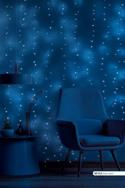 ACK 2x2 Metre Led Işıklı Perde Beyaz 6500k Led Işık