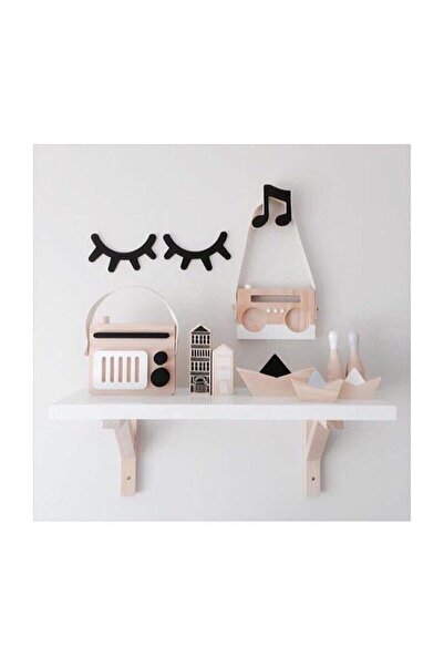 Artı Kirpik Temalı Mdf Ahşap Duvar Dekorasyonu