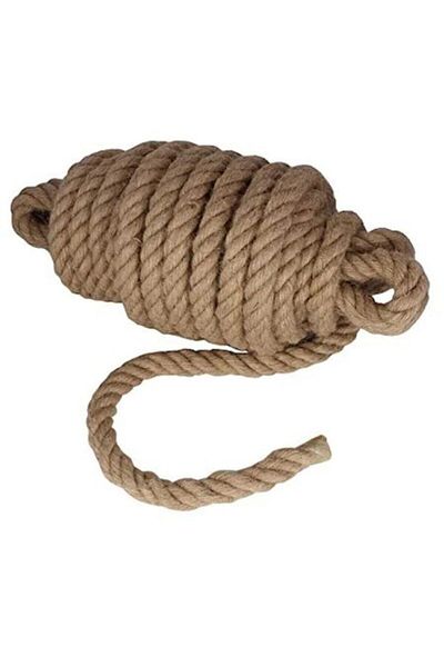 EldenHırdavat 6 mm Jute Rope Tether - Tether Light Brown 10 Meters