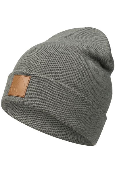 nettofit Unisex zimní kožený štítek s detailním antracitovým vlněným baretem