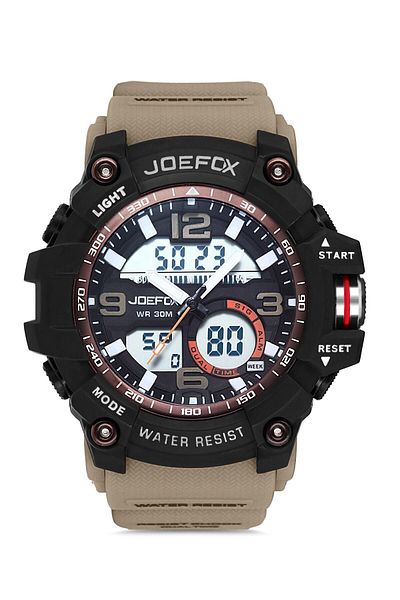 Joefox G-shock Digital Analog Men's Wristwatch Functional Waterproof Sports Watch