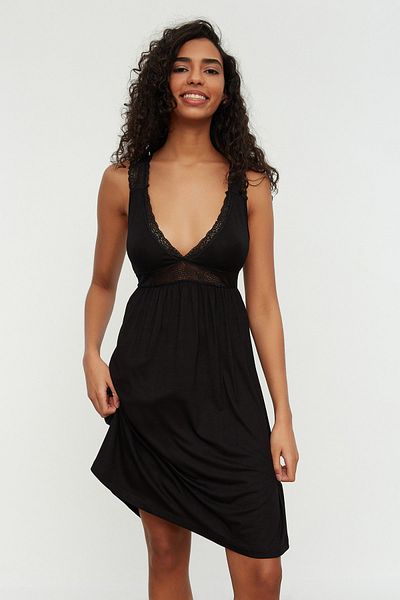 Trendyol Collection Nachthemd - Schwarz - Basic