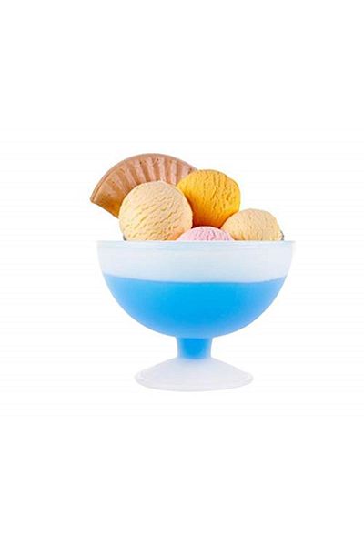 Bosphorus Blue Ice Cream Bowl - Heat Preserving, Freezable, 12x12x9cm