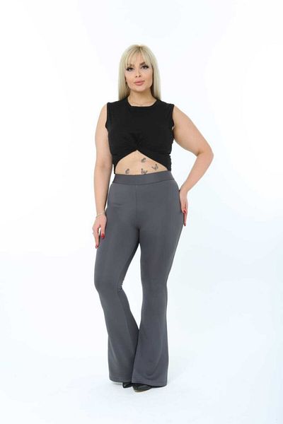 Esina Women's Diving / Scuba Fabric Trousers Flared Leg