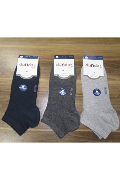 Dündar tekstil Dündar Men's Half Socks - 3 Pairs