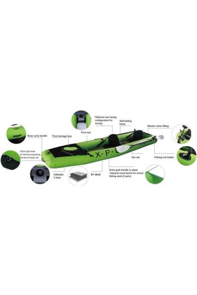 Genel Markalar Aqua Marina X.P.L.R.Multifunction Kayak Air Deck+T-18 Motor