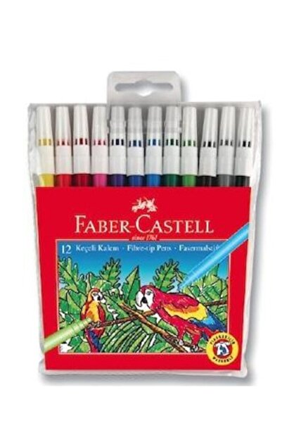 Faber Castell قلم لباد 12 لون قابل للغسل