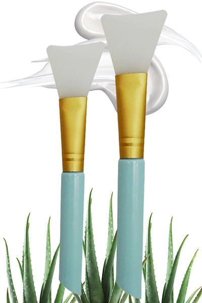 Buffer 2-Pack Silicone Mask and Applying Spatula - Pore Cleansing Brush with Lip and Nose Peeling Effect