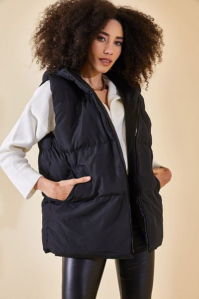 XHAN Weste - Schwarz - Puffer