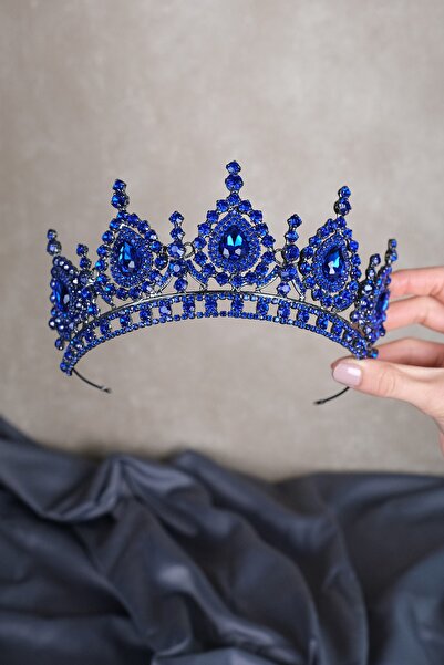 Limelia تاج حناء للزفاف مرصع بالكريستال من Ahu Drop