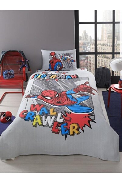 Özdilek مجموعة غطاء لحاف فردي من Spiderman Wall Crawler