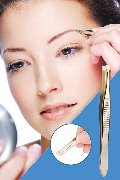 Uniquem Gold Altın Cımbız Profesyonel Yassı Uç Kaydırmaz