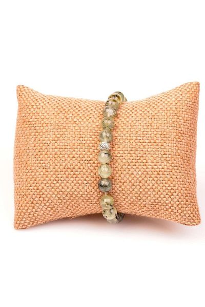 Taş Sandığı Prehnite Stone Bracelet (8 Mm)