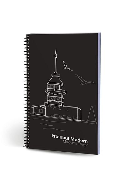 Le Color Istanbul Modern Notebook Striped Maiden's Tower