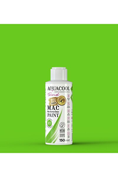 Aquacool Trend M.a.c Su Bazlı Akrilik Boya 621 Bahar Yeşili 150 ml