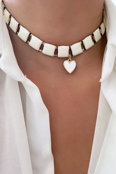 Liveyn Design Heart Choker Necklace