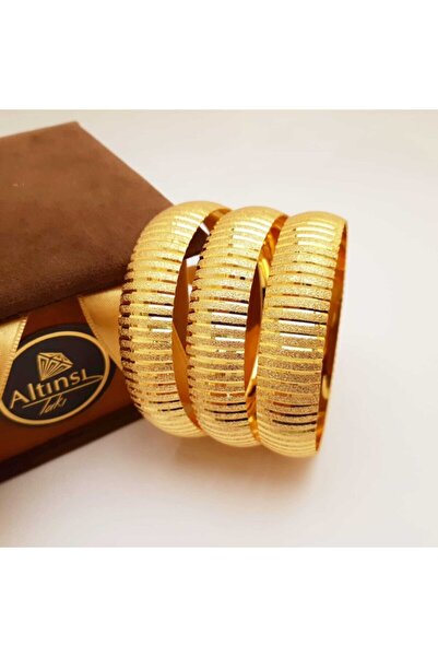 Altınsı Takı 22 Ayar Altın Kaplama 1.5 Cm Eninde Bilezik 0001
