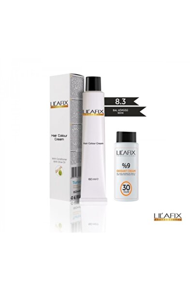 Lilafix 8.3 Bal Köpüğü Krem Tüp Boya + 30 V Oksidan 60 Ml