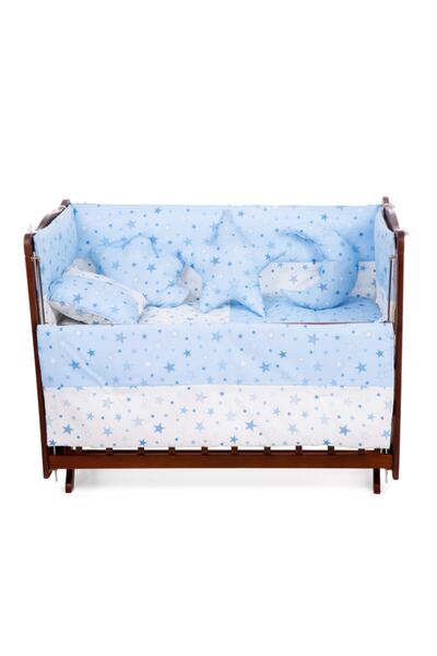 tiny plans طقم سرير الأم الجانبي 50x100 سم 7 قطع (لا يشمل مخدات سرير القمر وا...