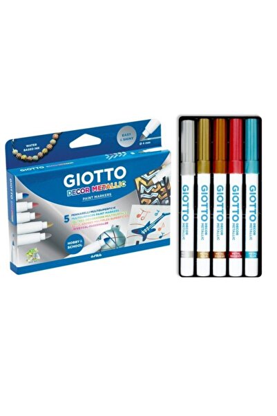 Giotto Decor Metalik Boya Kalem 5 Renk