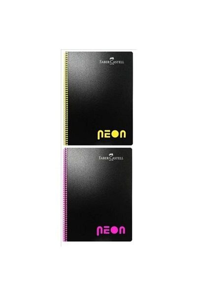 Faber Castell دفتر ملاحظات نيون مقاس A4 100 ورقة من البلاستيك الباباك المربعات
