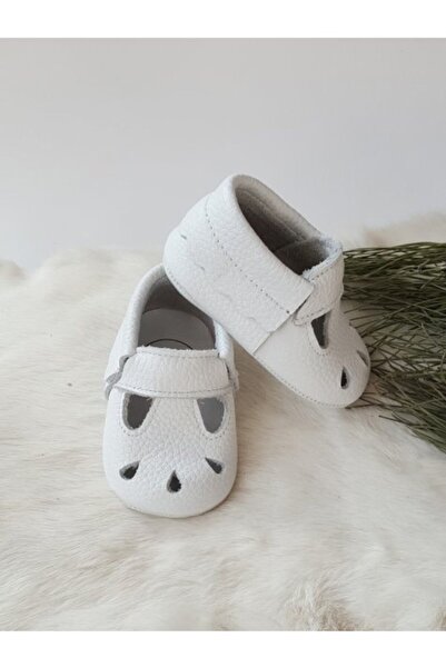 Hodore Wizy Genuine Leather White Loafers