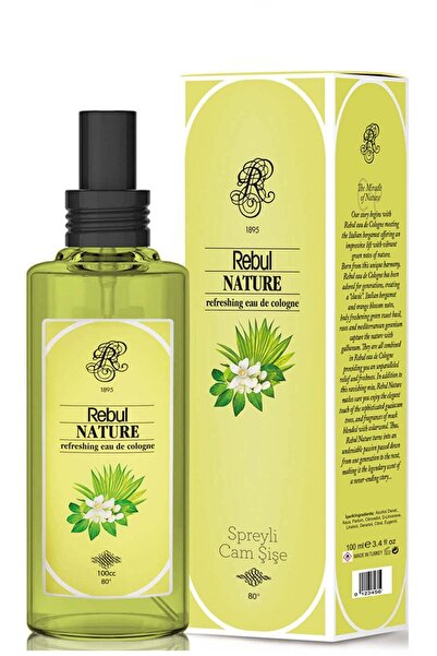 Rebul Nature Sprey Cam Şişe Kolonya 100ml